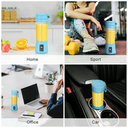 Portable Blender USB Rechargeable Personal Juicer Cup Small Fruit Juice Mixer for Shakes and Smoothies